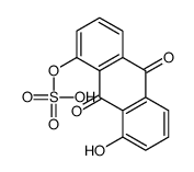 (8-hydroxy-9,10-dioxoanthracen-1-yl) hydrogen sulfate Structure