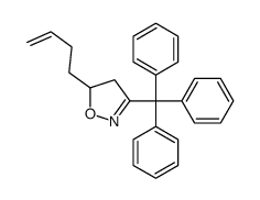 5-but-3-enyl-3-trityl-4,5-dihydro-1,2-oxazole结构式