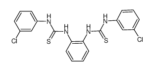 1,1'-(1,2-phenylene)bis(3-(3-chlorophenyl)thiourea) Structure