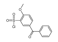 5-Benzoyl-2-methoxybenzenesulfonyl chloride结构式
