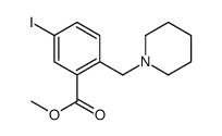 5-碘-2-(哌啶-1-甲基)苯甲酸甲酯结构式