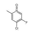 4-CHLORO-5-FLUORO-2-METHYLPYRIDINE 1-OXIDE结构式