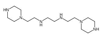 N,N'-bis(2-piperazin-1-ylethyl)ethane-1,2-diamine结构式