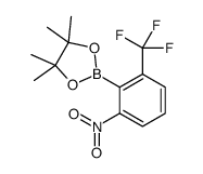 4,4,5,5-tetramethyl-2-[2-nitro-6-(trifluoromethyl)phenyl]-1,3,2-dioxaborolane Structure