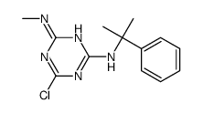 6-chloro-4-N-methyl-2-N-(2-phenylpropan-2-yl)-1,3,5-triazine-2,4-diamine结构式