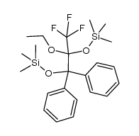 2-ethoxy-1,1,1-trifluoro-3,3-diphenyl-2,3-bis(trimethylsiloxy)propane结构式