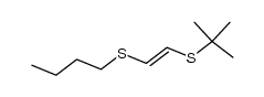 1-butylsulfanyl-2-tert-butylsulfanyl-ethene Structure