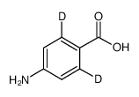 4-aminobenzoic-2,6-d2 acid结构式