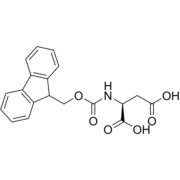 Fmoc-L-天冬氨酸(DOD)结构式
