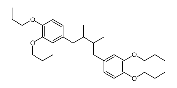 4-[4-(3,4-dipropoxyphenyl)-2,3-dimethylbutyl]-1,2-dipropoxybenzene Structure