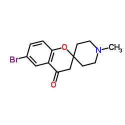 6-Bromo-1'-methylspiro[chromene-2,4'-piperidin]-4(3H)-one Structure