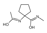 1-acetamido-N-methylcyclopentane-1-carboxamide Structure