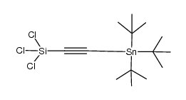1-trichlorosilyl-3-tri(tert-butyl)stannyl-1-propyne Structure