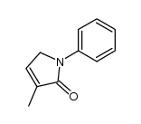 N-phenyl-3-methyl-3-pyrrolin-2-one Structure