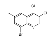 8-bromo-3,4-dichloro-6-methylquinoline结构式