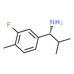 (1R)-1-(3-FLUORO-4-METHYLPHENYL)-2-METHYLPROPYLAMINE结构式