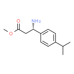 METHYL (3S)-3-AMINO-3-[4-(METHYLETHYL)PHENYL]PROPANOATE structure