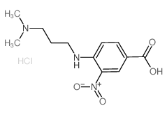 4-{[3-(Dimethylamino)propyl]amino}-3-nitrobenzoic acid hydrochloride Structure