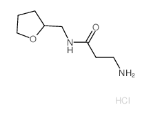 3-Amino-N-(tetrahydro-2-furanylmethyl)propanamide hydrochloride Structure