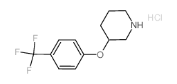 3-[4-(Trifluoromethyl)phenoxy]piperidine hydrochloride Structure
