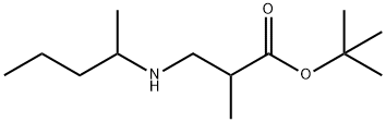 2-甲基-3-[(戊-2-基)氨基]丙酸叔丁酯结构式