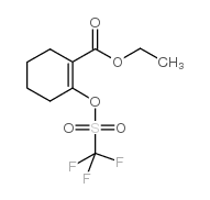 ETHYL2-(TRIFLUOROMETHYLSULFONYLOXY)-1-CYCLOHENXENE-1-CARBOXYLATE Structure