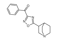 3-(3-benzoyl-1,2,4-oxadiazol-5-yl)quinuclidine结构式