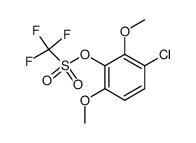 3-chloro-2,6-dimethoxyphenyl triflate结构式