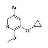5-bromo-3-cyclopropoxy-2-Methoxypyridine Structure