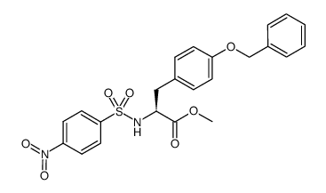 N-Nosyl-O-benzyl-L-tyrosine methyl ester结构式