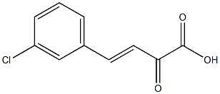 (E)-4-(3-氯苯基)-2-氧代丁-3-烯酸结构式