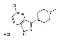 1H-Indazole, 5-chloro-3-(4-methyl-1-piperazinyl)-, monohydrochloride Structure