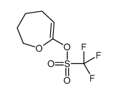 2,3,4,5-tetrahydrooxepin-7-yl trifluoromethanesulfonate结构式