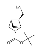 Racemic-(1R,4S,5S)-tert-butyl 5-(aminomethyl)-2-azabicyclo[2.1.1]hexane-2-carboxylate结构式