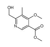 6-(HydroxyMethyl)-4-Methoxy-5-Methyl-nicotinic Acid Methyl Ester结构式