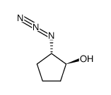 (1S,2S)-trans-2-azidocyclopentanol结构式