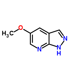 5-Methoxy-1H-pyrazolo[3,4-b]pyridine结构式