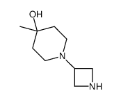 1-(azetidin-3-yl)-4-methyl-piperidin-4-ol结构式