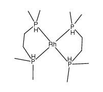 HRh(1,2-bis(dimethylphosphino)ethane)2结构式