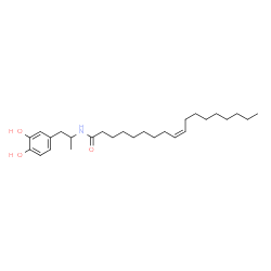 N-(1-(3,4-Dihydroxyphenyl)propan-2-yl)oleamide structure