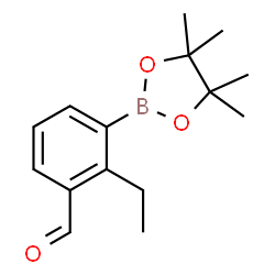 2-ethyl-3-(4,4,5,5-tetramethyl-1,3,2-dioxaborolan-2-yl)benzaldehyde结构式