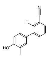 2-fluoro-3-(4-hydroxy-3-methylphenyl)benzonitrile结构式