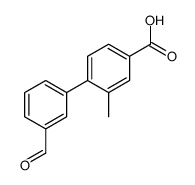4-(3-formylphenyl)-3-methylbenzoic acid结构式