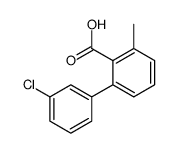 2-(3-chlorophenyl)-6-methylbenzoic acid Structure