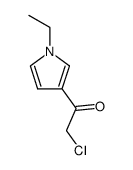 Ethanone, 2-chloro-1-(1-ethyl-1H-pyrrol-3-yl)- (9CI) Structure