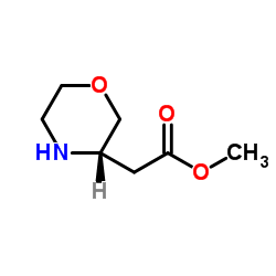 (S)-甲基2-(吗啉-3-基)乙酸甲酯结构式