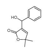 2-(α-hydroxyphenyl)methyl-4,4-dimethyl-2-buten-4-olide结构式