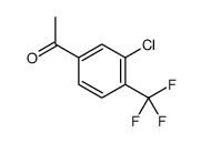1-(3-chloro-4-(trifluoromethyl)phenyl)ethanone结构式