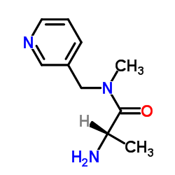 N-Methyl-N-(3-pyridinylmethyl)alaninamide结构式