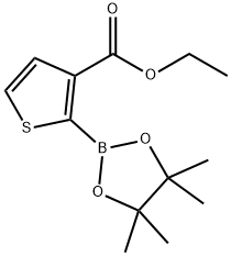 3-(ETHOXYCARBONYL)THIOPHENE-2-BORONIC ACID PINACOL ESTER结构式